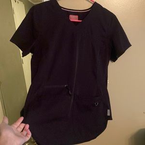 Black Ava Theresa Scrub top. Size XS